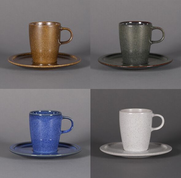EASE RAK Porcelain 4 Tassen